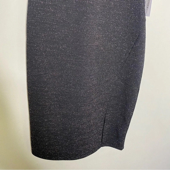 ✨NWT ASTR The Label Black Sparkle Danika Bodycon One Shoulder Mini Dress XS - Picture 7 of 11